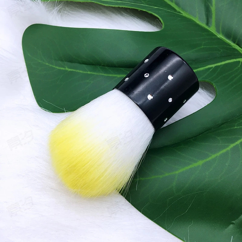 Fashion Round Head Paint Gel Dust Nail Cleaning Brush Acrylic Nail Art Brushes