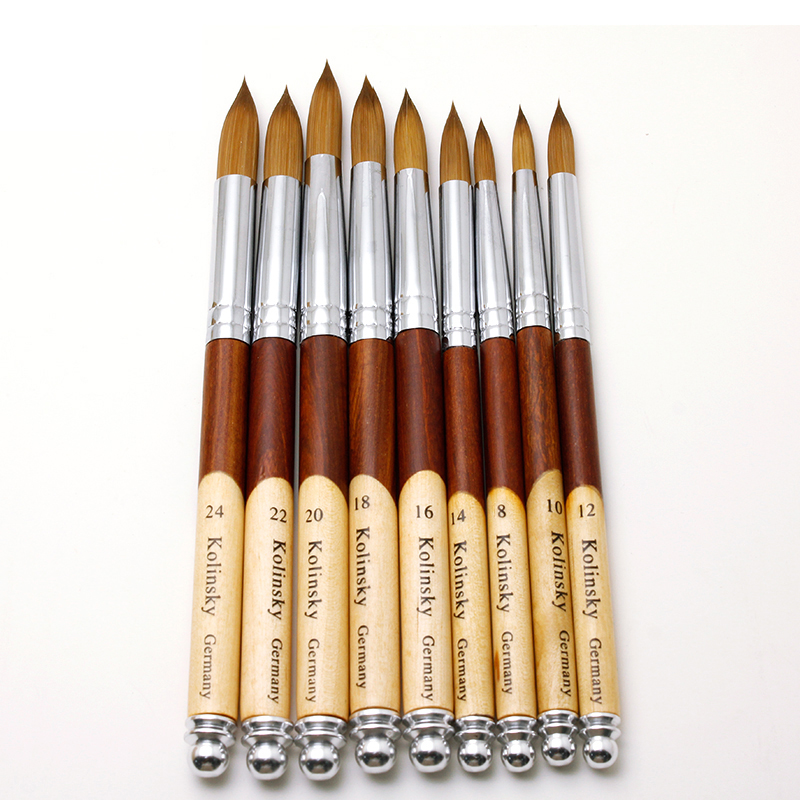 Socheal pincel kolinsky acrylic nail art brushes