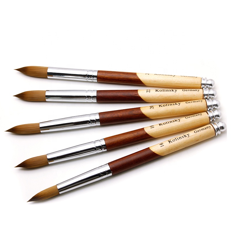 Socheal pincel kolinsky acrylic nail art brushes