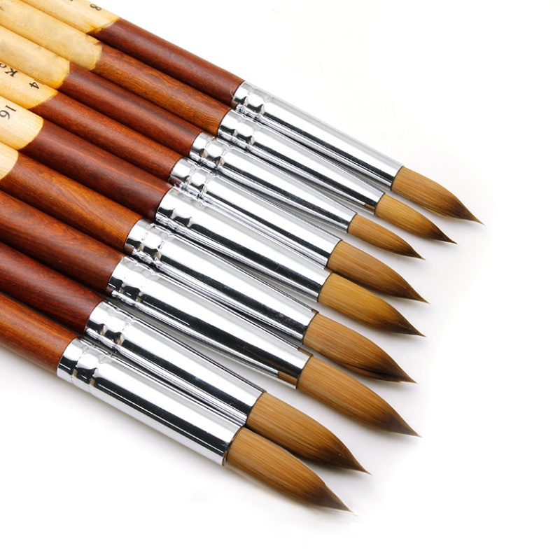Socheal pincel kolinsky acrylic nail art brushes