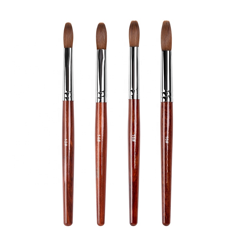 Professional 100% Pure Kolinsky Wooden Acrylic Nail Brush