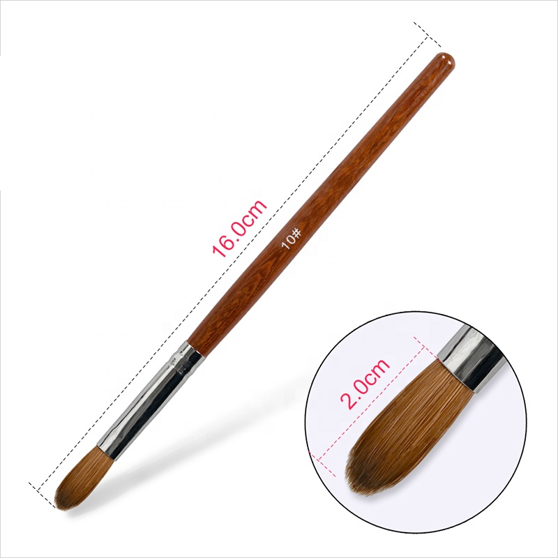 Professional 100% Pure Kolinsky Wooden Acrylic Nail Brush