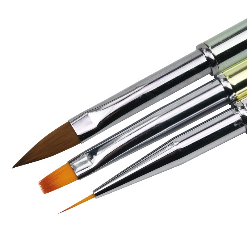 New synthetic hair metal handle Nail Art Brush