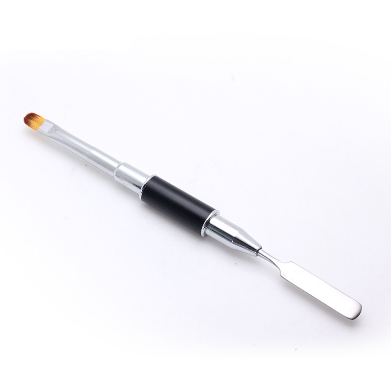 Double-head nail brush-phototherapy steel sheet pen + nail brush