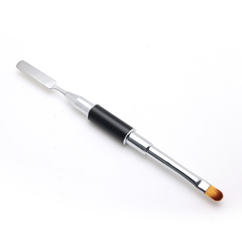 Double-head nail brush-phototherapy steel sheet pen + nail brush