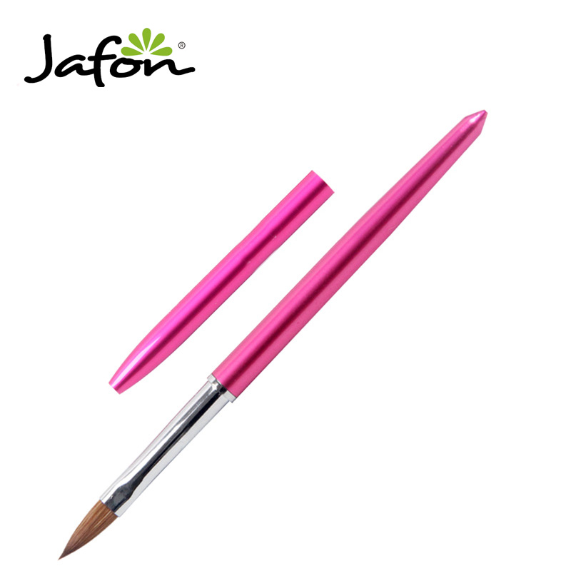 Popular Lovely Pink Mental Handler Acrylic Brush Nail Art Brush for Nail Beauty