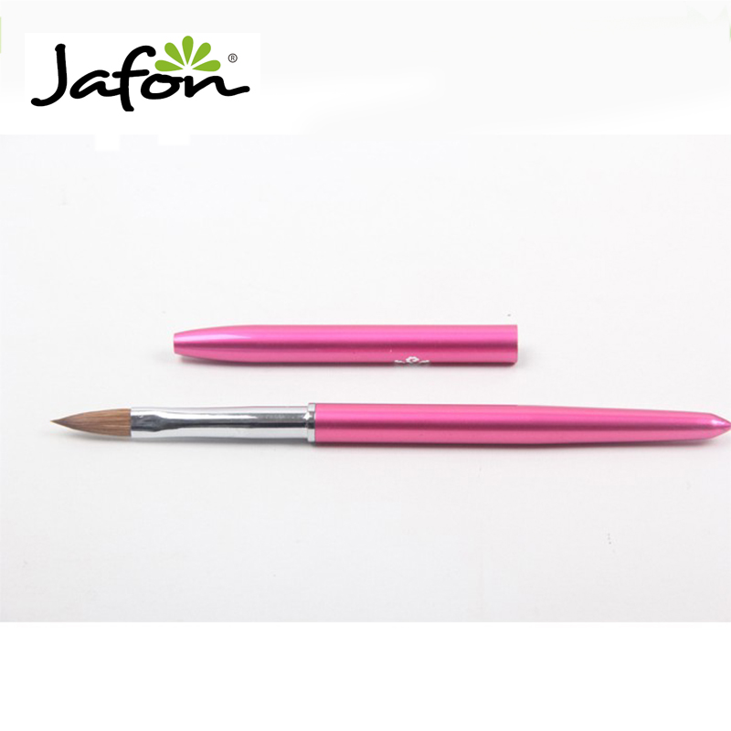 Popular Lovely Pink Mental Handler Acrylic Brush Nail Art Brush for Nail Beauty