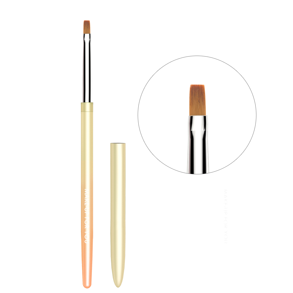 Wholesale high quality professional manufacture Metal Handle Kolinsky cosmetic makeup Nail Art Gel Brush for cheap