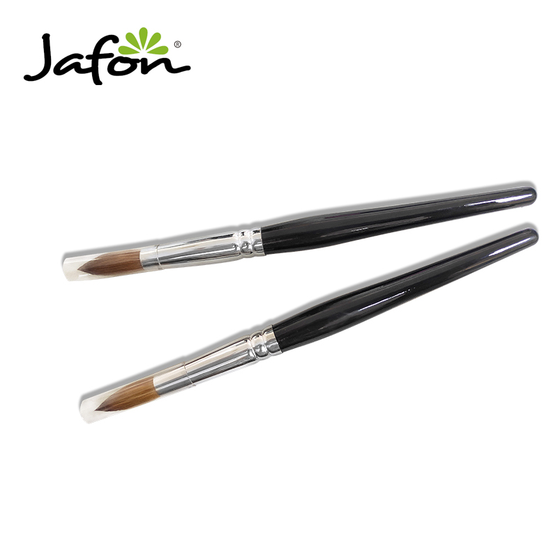 High Quality Black Wood Handle 100% Pure Kolinsky Brush Stable Hair Acrylic Nail Brush