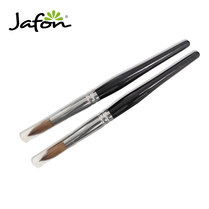 High Quality Black Wood Handle 100% Pure Kolinsky Brush Stable Hair Acrylic Nail Brush