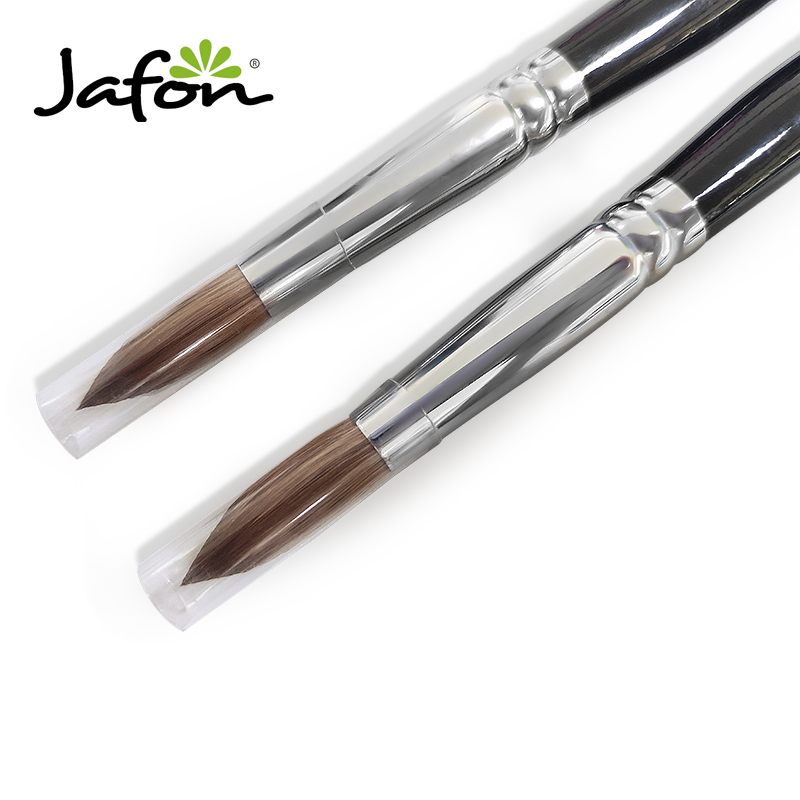 High Quality Black Wood Handle 100% Pure Kolinsky Brush Stable Hair Acrylic Nail Brush