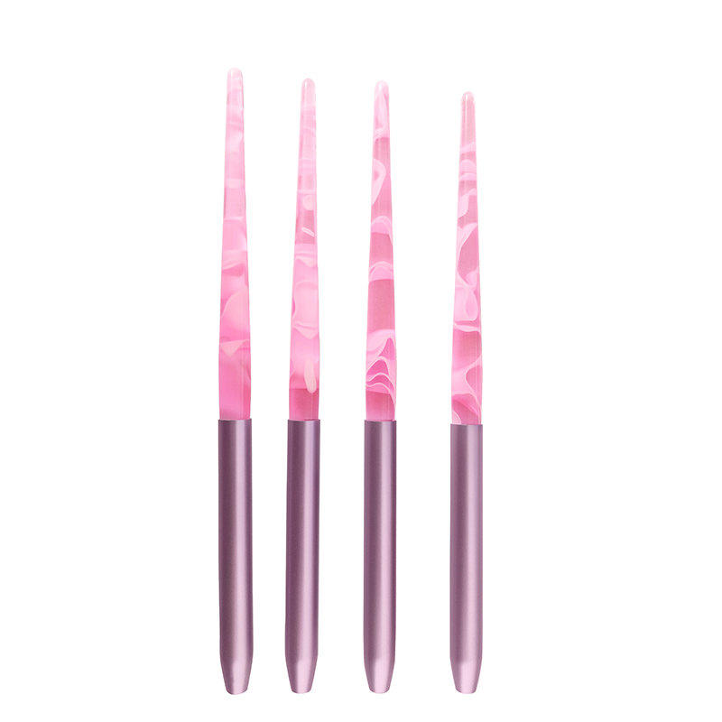 High quality pink acrylic handle stable kolinsky hair acrylic nail brush for acrylic nails