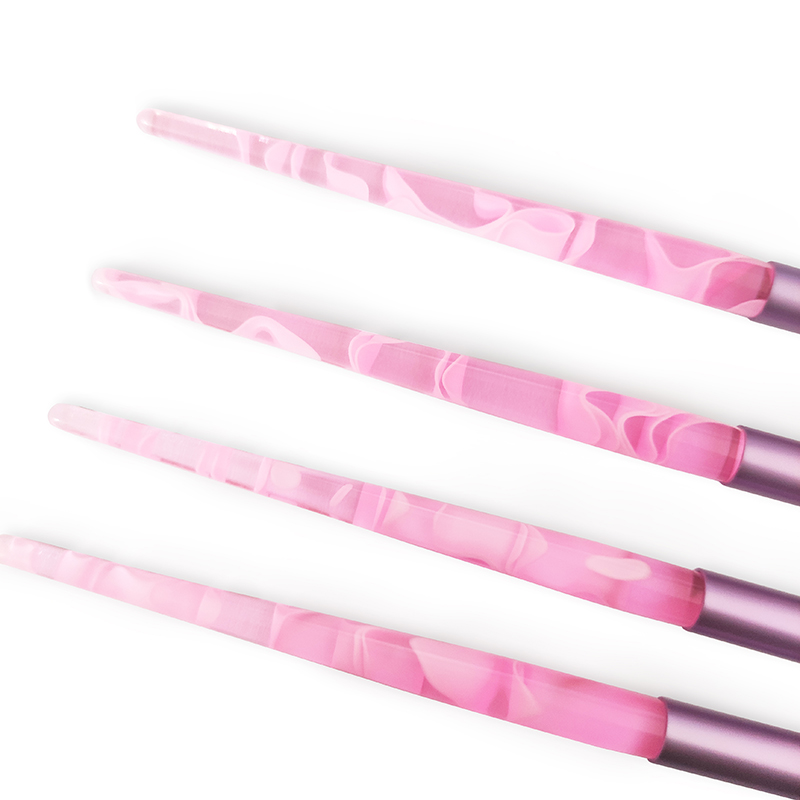 High quality pink acrylic handle stable kolinsky hair acrylic nail brush for acrylic nails