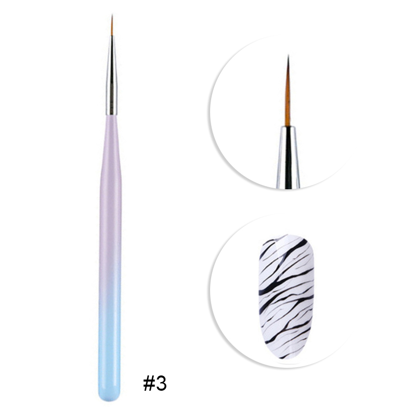 Acrylic Liquid Powder Carving Gel Brush Kolinsky Nail Art Brush Set