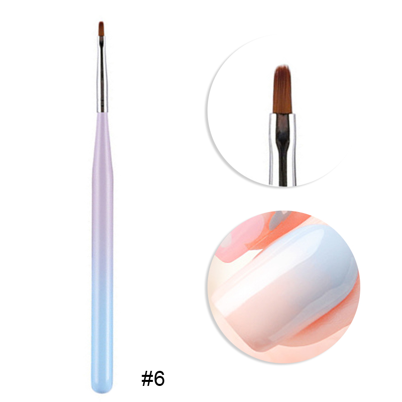 Acrylic Liquid Powder Carving Gel Brush Kolinsky Nail Art Brush Set