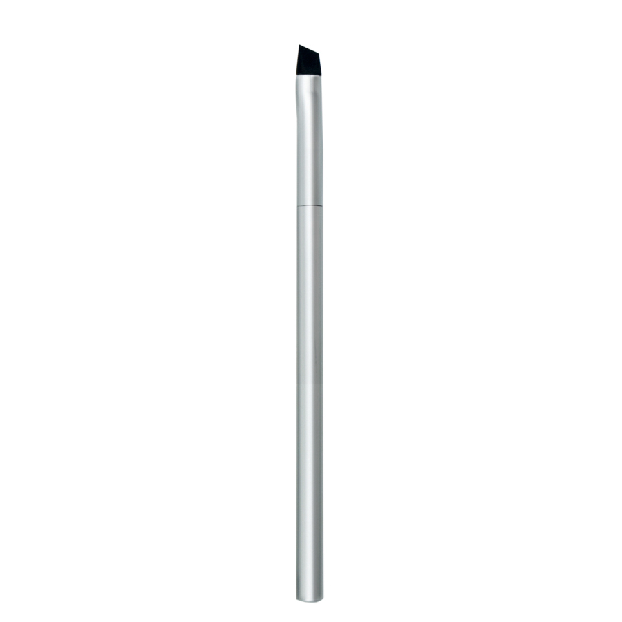 Full aluminum handle and ferrule makeup eyeshadow eyebrow brush eye lip silicone brush makeup
