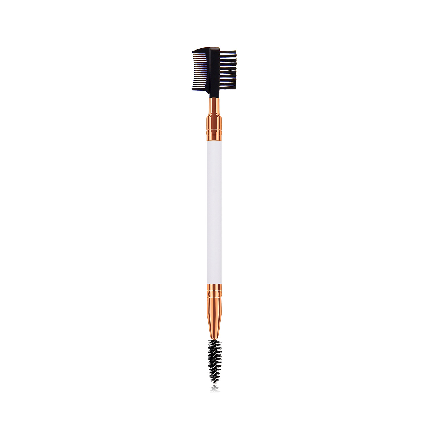 OEM Dual-end Makeup Eye Brush - Mascara Brush + Eyebrow Makeup Brush White