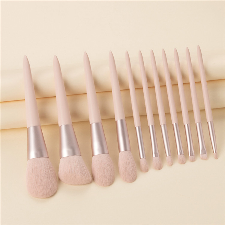 Hot Sale Makeup Brushes Normal Size 11 Piece Blush Powder Foundation Makeup Brush Set
