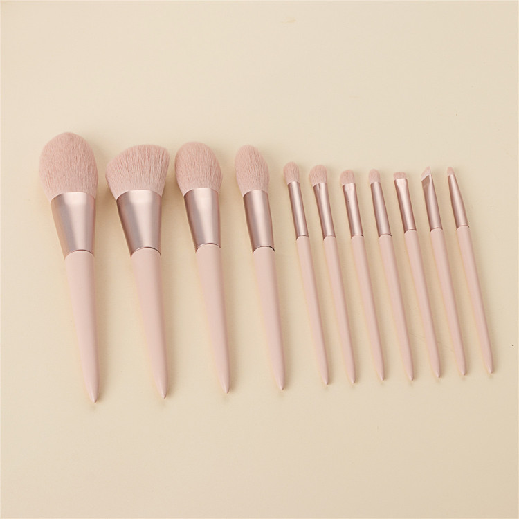 Hot Sale Makeup Brushes Normal Size 11 Piece Blush Powder Foundation Makeup Brush Set