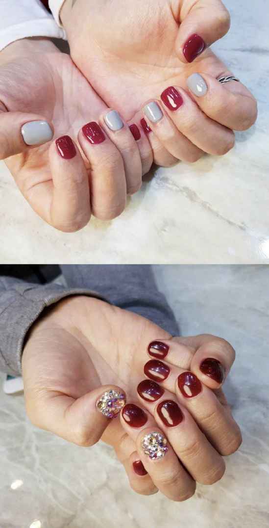 Red Nail Art Picture Show Hand White Best Nail Style
