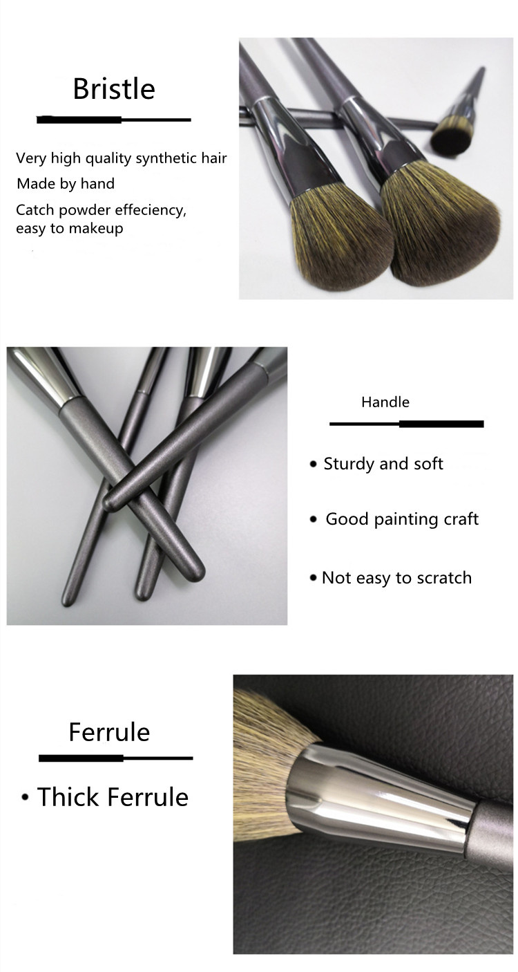High End 8pcs Make Up Brush Unbranded Makeup Brush Set With Bag