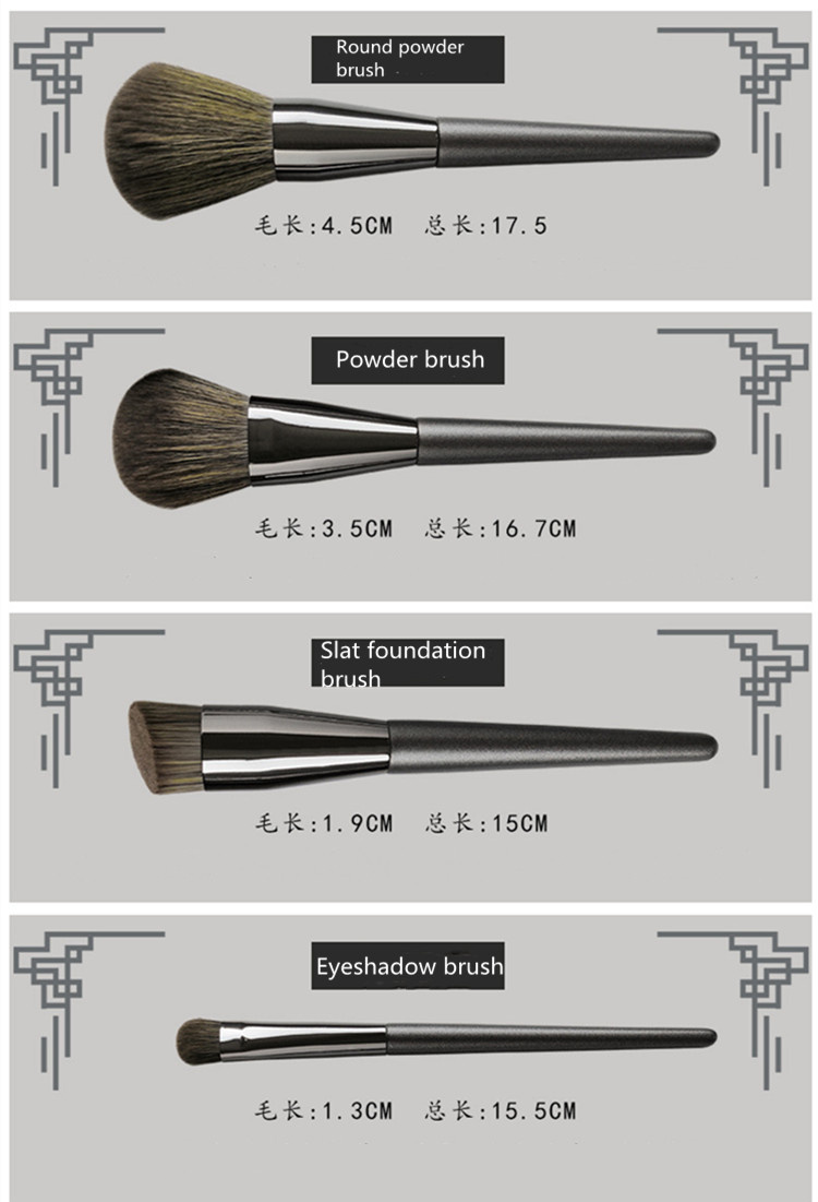 High End 8pcs Make Up Brush Unbranded Makeup Brush Set With Bag