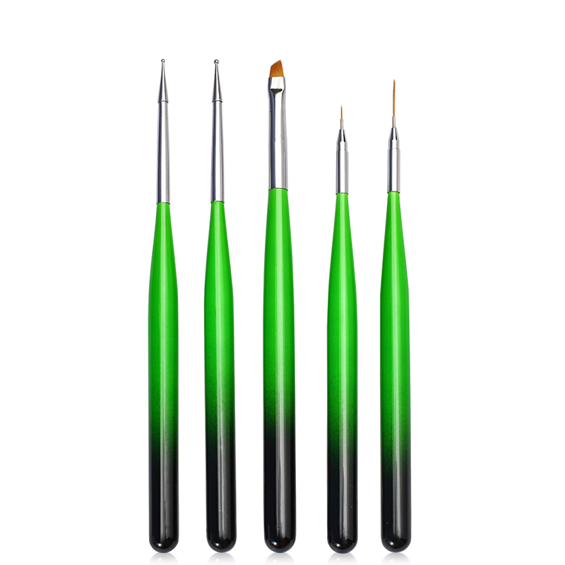 wood handle nail art brush liner gel dotting tool