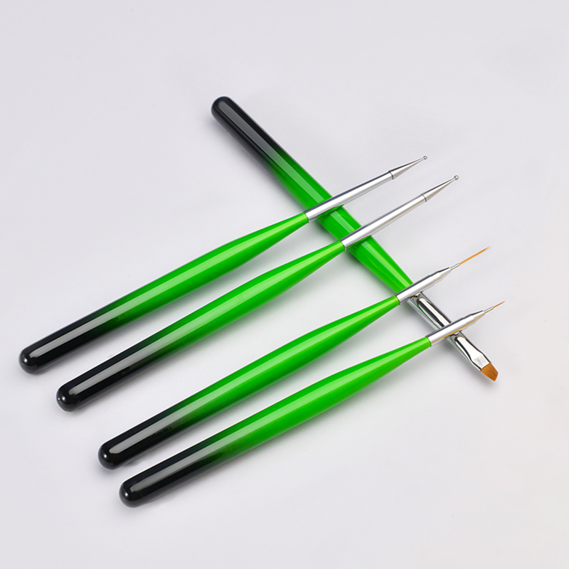 wood handle nail art brush liner gel dotting tool