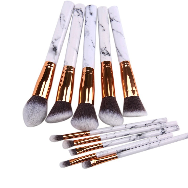 New Product Synthetic Makeup Brushes for Face marble Brush with Custom Logo Brushes