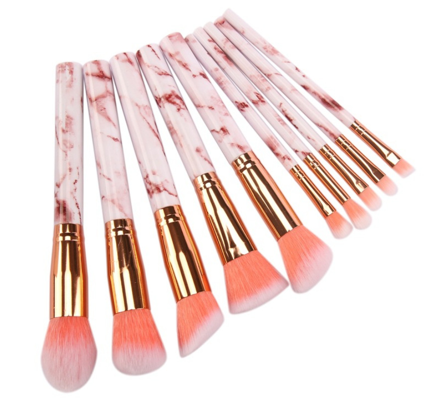 New Product Synthetic Makeup Brushes for Face marble Brush with Custom Logo Brushes