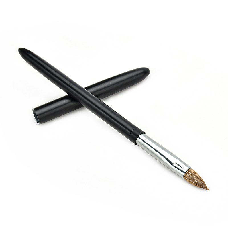 wholesale metal handle acrylic brush kolinsky sable Nail Art Brush