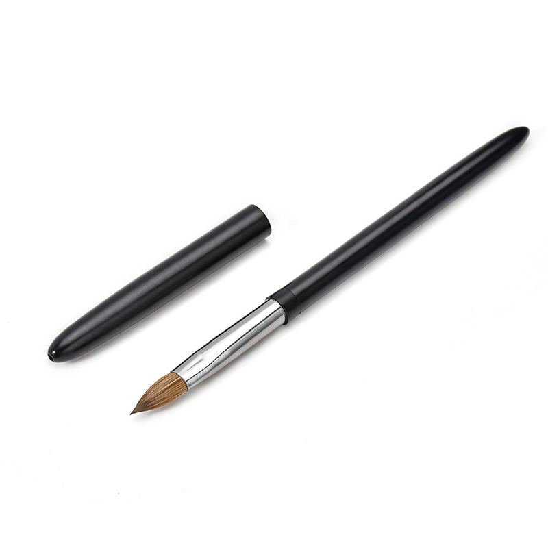 wholesale metal handle acrylic brush kolinsky sable Nail Art Brush