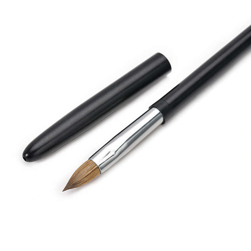 wholesale metal handle acrylic brush kolinsky sable Nail Art Brush