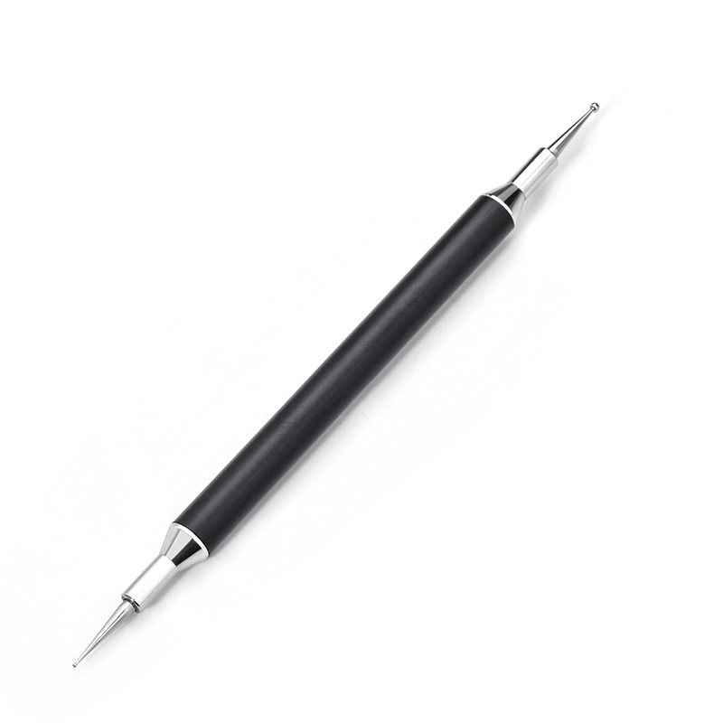 matte black metal handle wholesale double dotting nail art tool