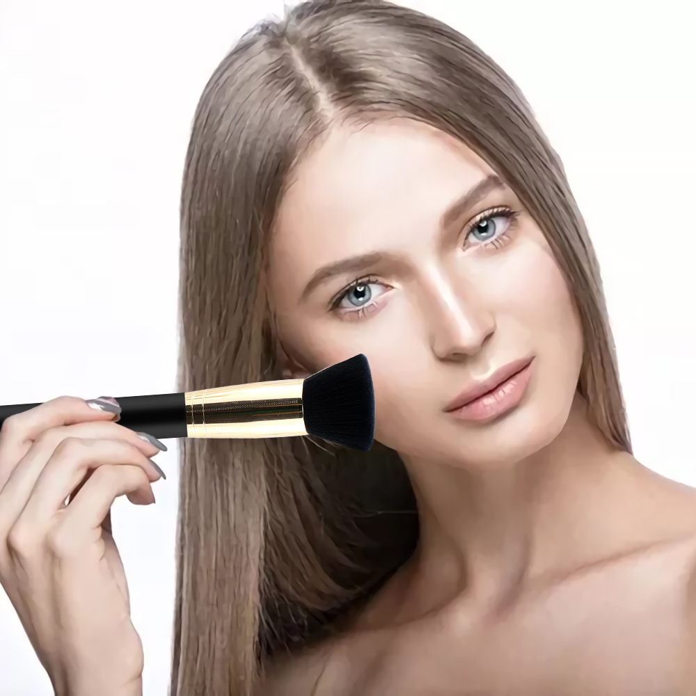 High Quality Single Iiquid Flat Top kabuki private label foundation brush