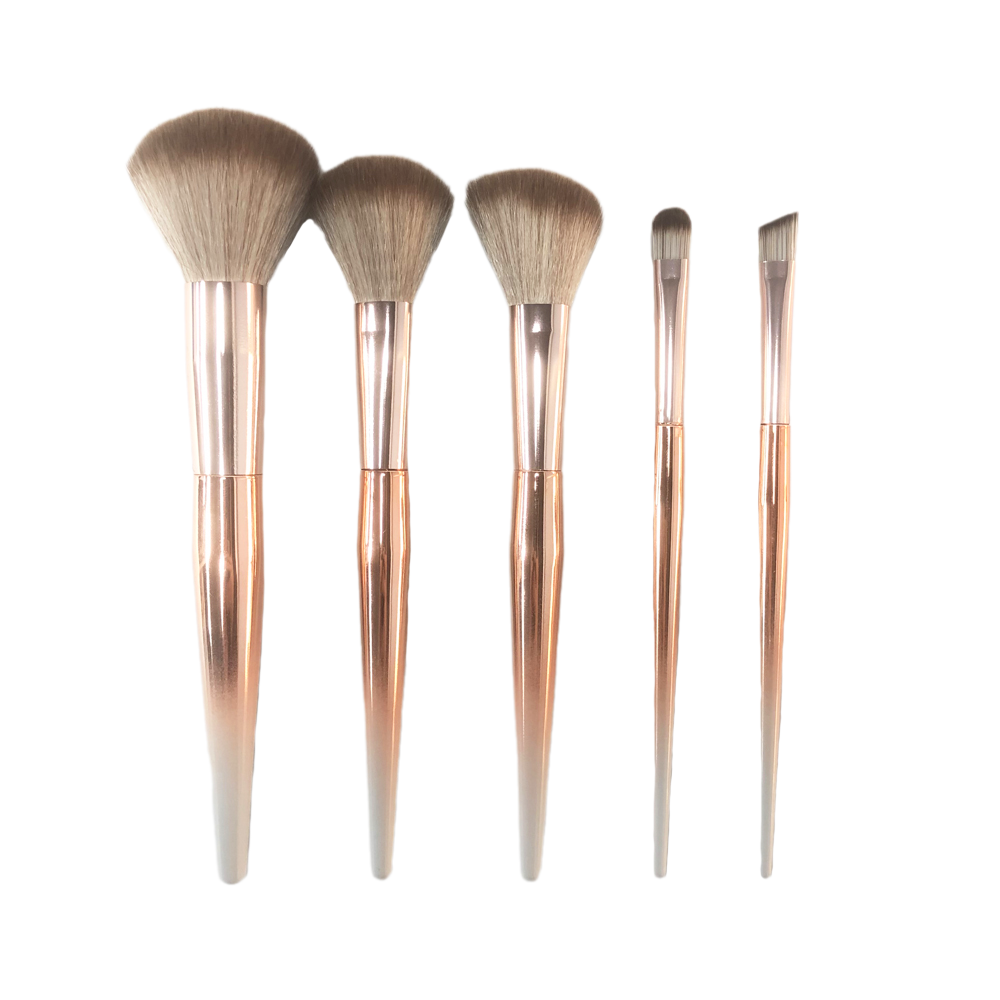 New Design Beauty Vegan Portable Luxury Gold Makeup Brushes Kit Kabuki Foundation Cosmetic Makeup Brushes