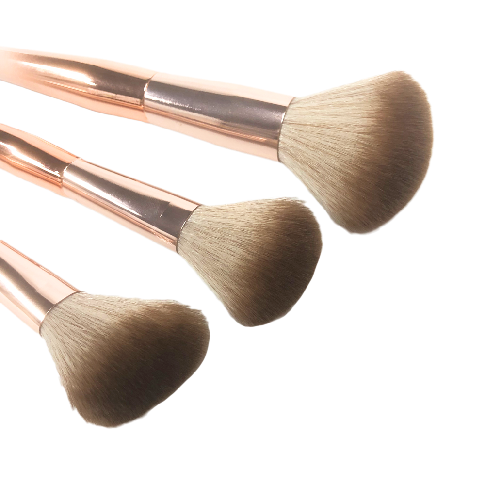New Design Beauty Vegan Portable Luxury Gold Makeup Brushes Kit Kabuki Foundation Cosmetic Makeup Brushes