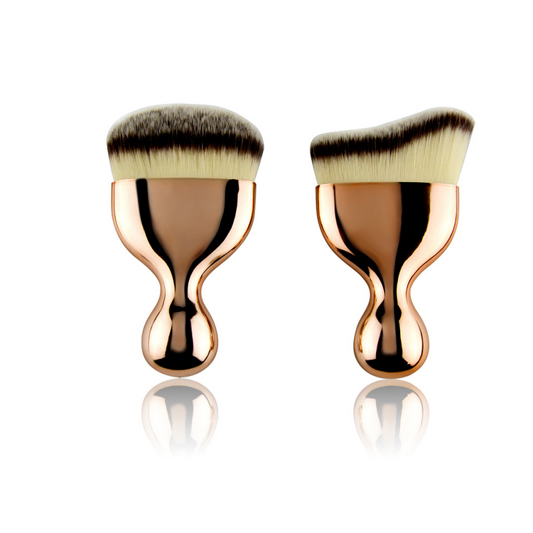Multifunctional Nylon hair Makeup Tools Cream Fishtail single Flat Foundation Makeup Brush