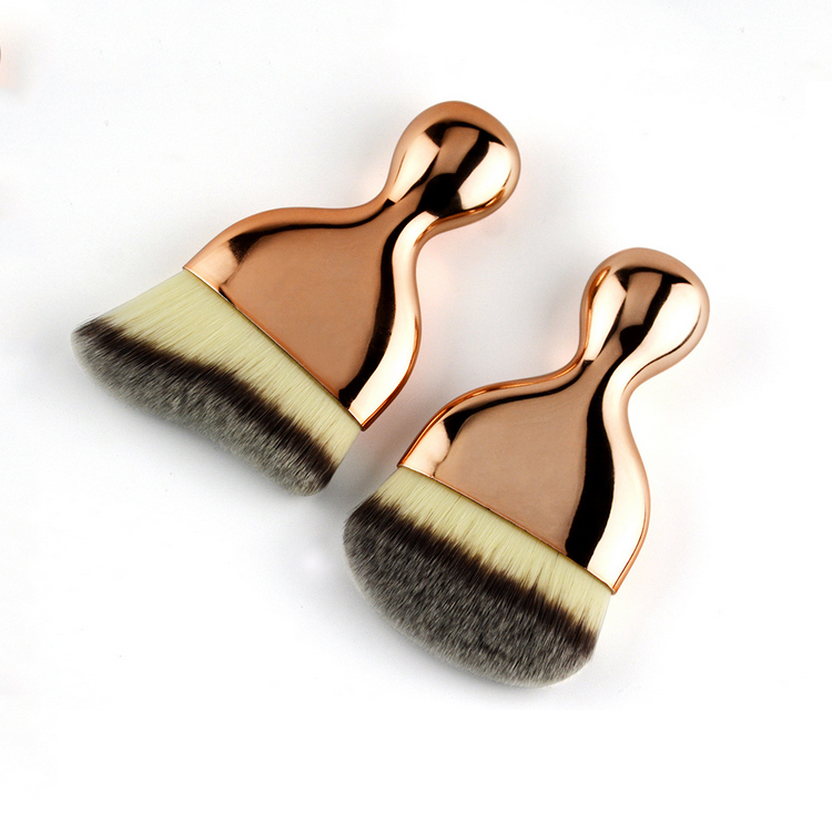 Multifunctional Nylon hair Makeup Tools Cream Fishtail single Flat Foundation Makeup Brush