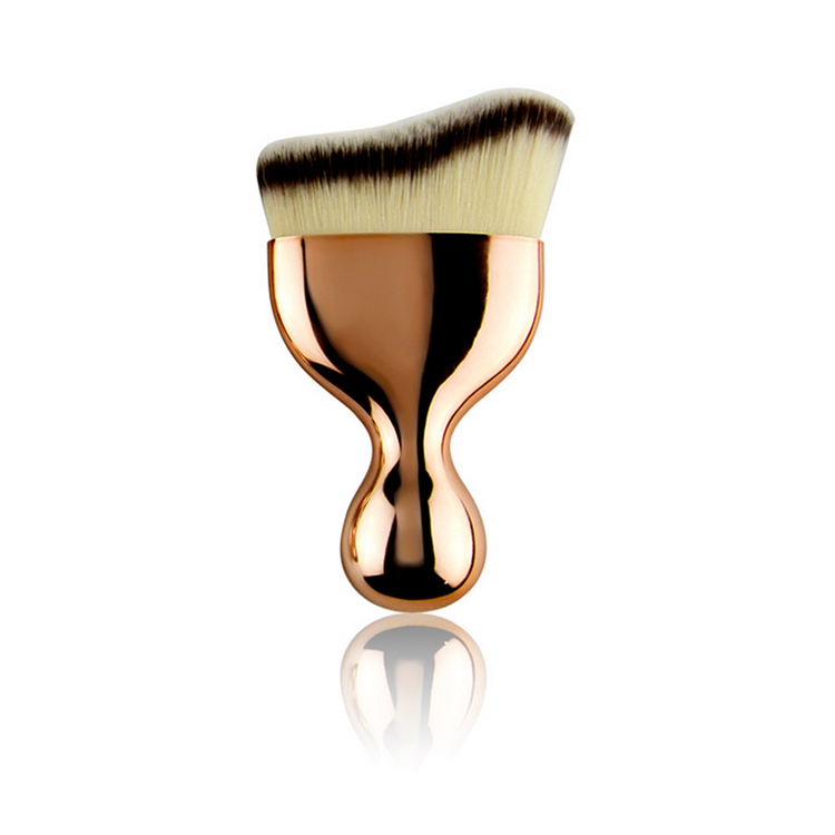 Multifunctional Nylon hair Makeup Tools Cream Fishtail single Flat Foundation Makeup Brush