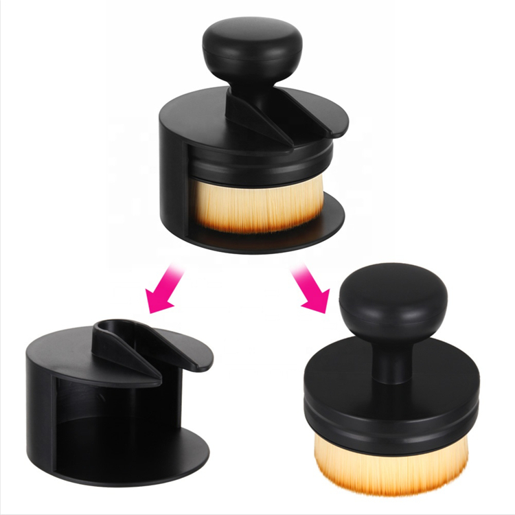 Wholesale Professional Round Stamp Seal Shape Face Makeup Brush Brushes Foundation Brush