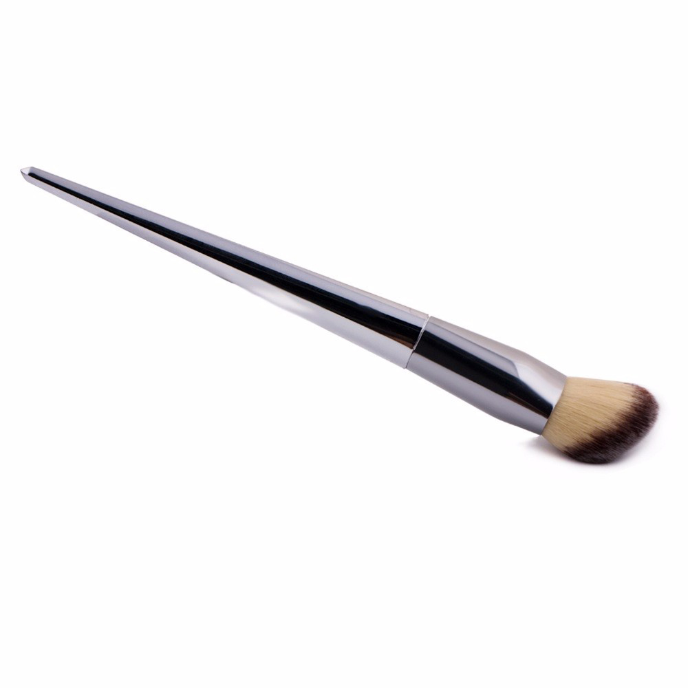 Single Round Head Silver Rose Gold Diamond Makeup Foundation Brush