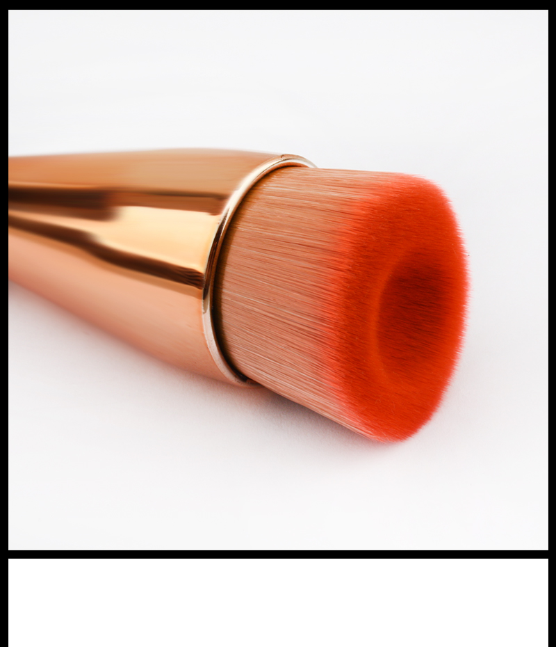 New Design Private Label Concave Face Liquid Foundation Makeup Brush
