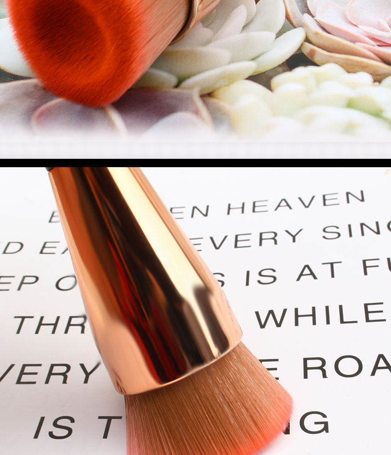 New Design Private Label Concave Face Liquid Foundation Makeup Brush