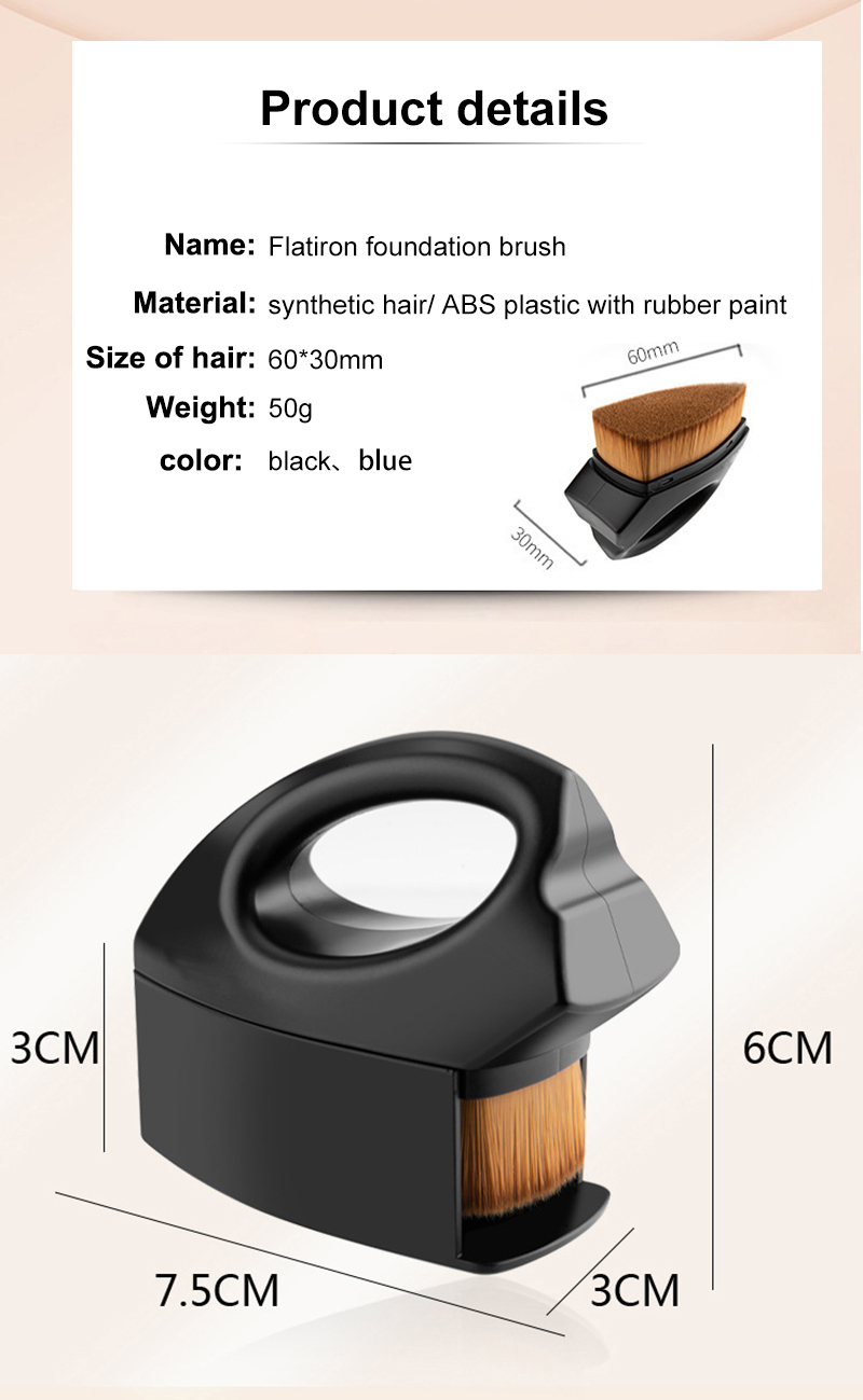 Factory Price Oval Flat Makeup Foundation Brush BB Cream Liquid Kabuki Powder Foundation Makeup Brush