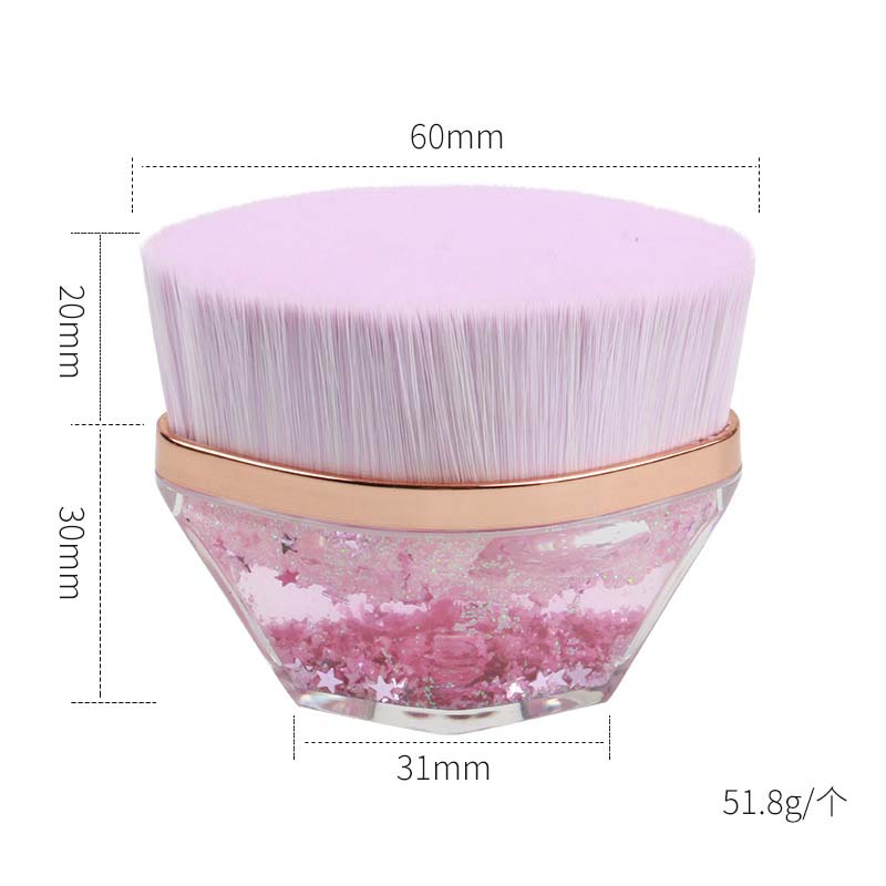 2022 New Upgrade NO 55 Iiquid Foundation Makeup Brush Amazon Hot Sell 2 Color Face Concealer Make Up Brush