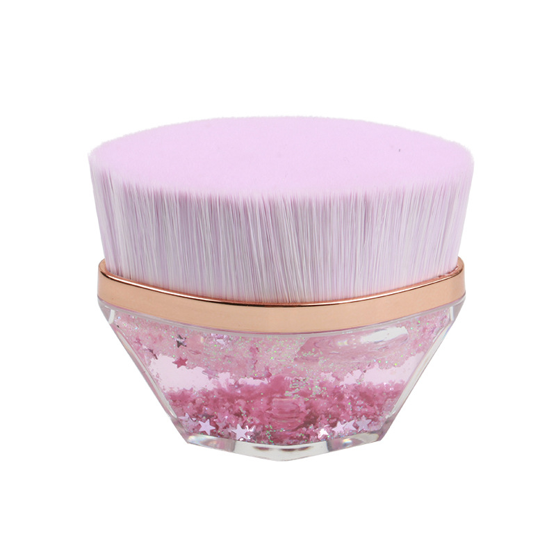 2022 New Upgrade NO 55 Iiquid Foundation Makeup Brush Amazon Hot Sell 2 Color Face Concealer Make Up Brush