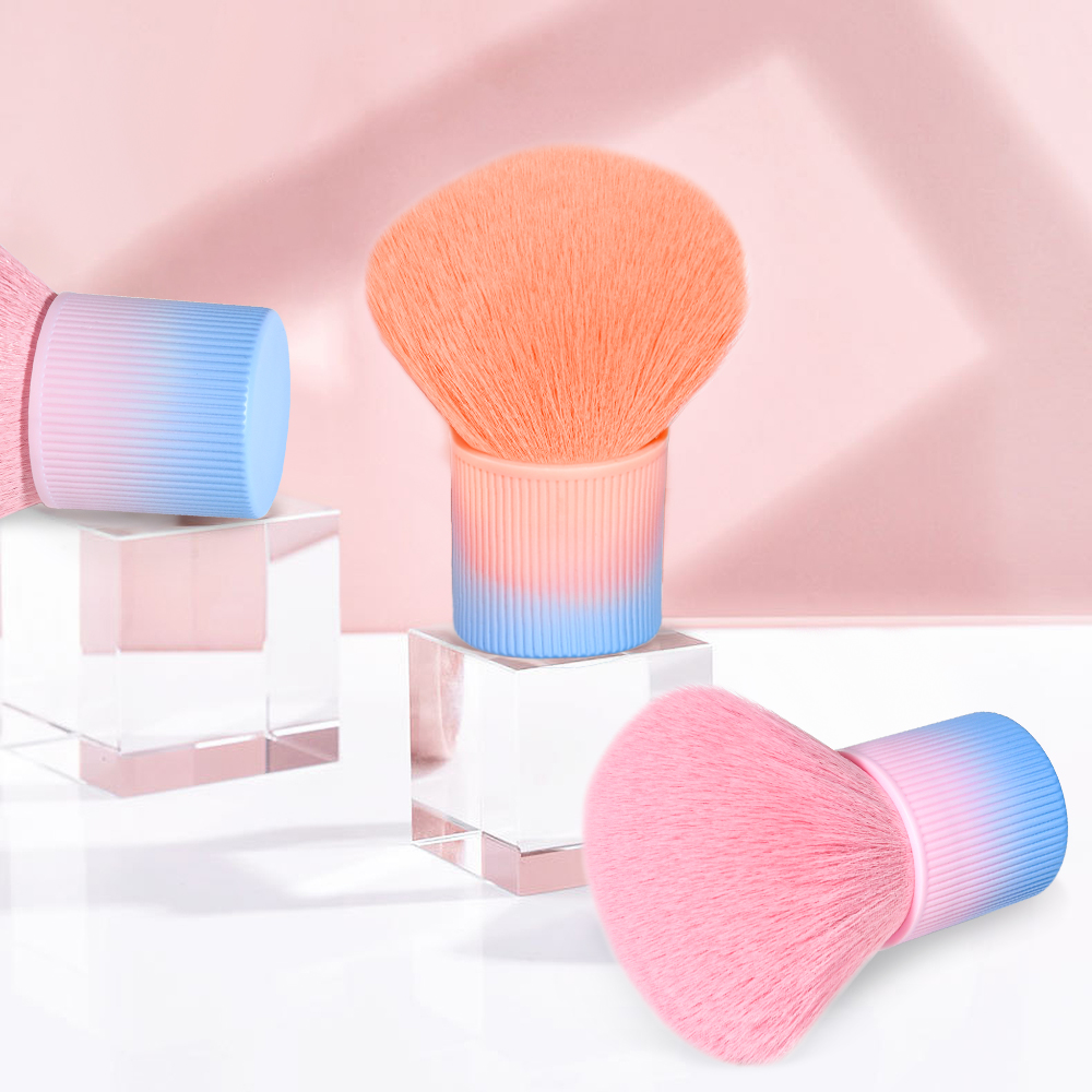 High Quality Popular Gradient handle Kabuki dust nail brush
