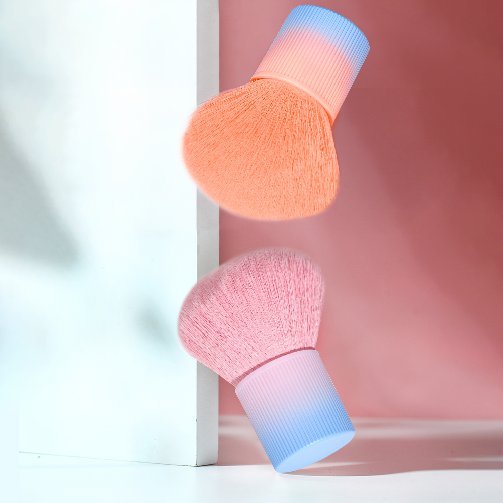 High Quality Popular Gradient handle Kabuki dust nail brush