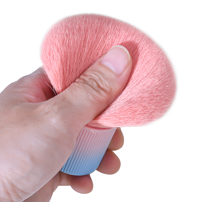 High Quality Popular Gradient handle Kabuki dust nail brush